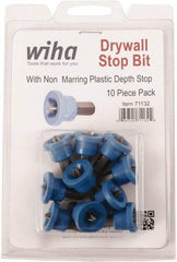 Wiha - #2 Phillips Screwdriver Bit - 1/4" Hex Drive, 1" OAL - Eagle Tool & Supply
