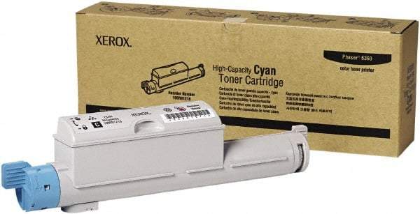 Xerox - Cyan Toner Cartridge - Use with Xerox Phaser 6360 - Eagle Tool & Supply