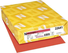 Neenah Paper - 8-1/2" x 11" Rocket Red Colored Copy Paper - Use with Laser Printers, Copiers, Inkjet Printers - Eagle Tool & Supply