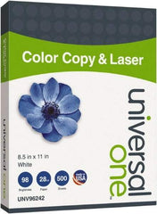 Universal One - 8-1/2" x 11" White Copy Paper - Use with Laser Printers, Copiers - Eagle Tool & Supply