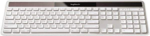 Logitech - Silver Wireless Keyboard - Use with Mac OS X 10.4 & Later - Eagle Tool & Supply