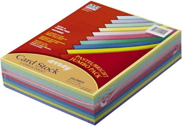 Pacon - 8-1/2" x 11" Assorted Colors Colored Copy Paper - Use with Copiers,Inkjet Printers,Laser Printers,Typewriters - Eagle Tool & Supply