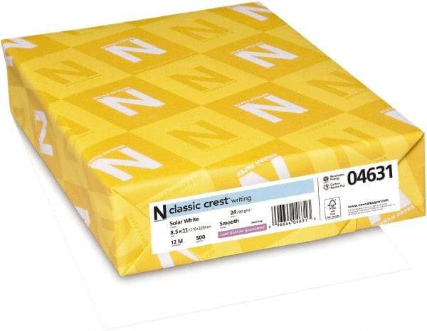 Neenah Paper - 8-1/2" x 11" Solar White Copy Paper - Use with Laser Printers, Copiers, Inkjet Printers - Eagle Tool & Supply