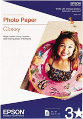 Epson - 13" x 19" White Photo Paper - Use with Inkjet Printers - Eagle Tool & Supply