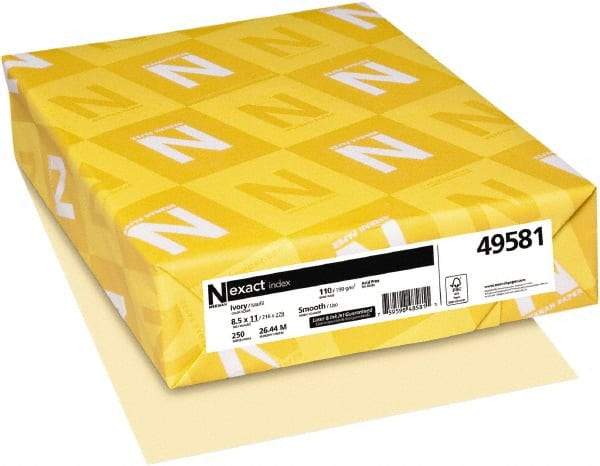 Neenah Paper - 8-1/2" x 11" Ivory Copy Paper - Use with Laser Printers, Copiers, Inkjet Printers - Eagle Tool & Supply