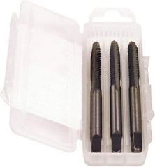 Triumph Twist Drill - 1-12, 4 Flute, Bottoming, Plug & Taper, Oxide Finish, High Speed Steel Tap Set - Right Hand Cut, 3/3B Class of Fit - Eagle Tool & Supply