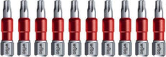 Wiha - T27 Torx Bit - 1/4" Hex Drive, 1-9/64" OAL - Eagle Tool & Supply