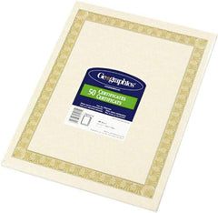 Geographic - 50 Sheet, 8-1/2 x 11", Certificate - Natural - Eagle Tool & Supply