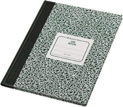 National Brand - 96 Sheet, 7-7/8 x 10-1/8", Quadrille Lab Notebook - Green - Eagle Tool & Supply