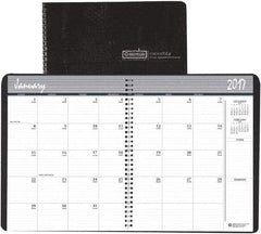 House of Doolittle - 12 Sheet, 8-1/2 x 11", Monthly Planner - Black - Eagle Tool & Supply