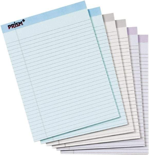 TOPS - 50 Sheet, 8-1/2 x 11-3/4", Legal Pad - Assorted Pastels - Eagle Tool & Supply