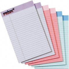 TOPS - 50 Sheet, 5 x 8", Narrow Legal Pad - Assorted Pastels - Eagle Tool & Supply