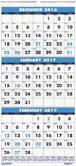 House of Doolittle - 7 Sheet, 12-1/4 x 26", Wall Calendar - Eagle Tool & Supply