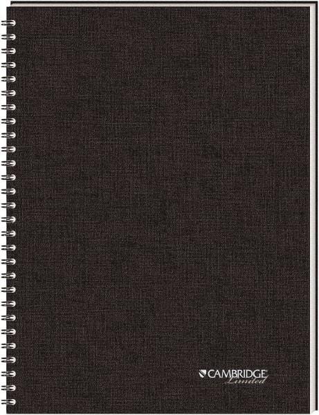 Cambridge - 80 Sheet, 5 x 8", Legal (Style) Meeting Notebook - Black - Eagle Tool & Supply