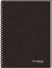 Cambridge - 80 Sheet, 5 x 8", Legal (Style) Meeting Notebook - Black - Eagle Tool & Supply