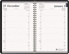 House of Doolittle - 312 Sheet, 5 x 8", Appointment Book - Black - Eagle Tool & Supply