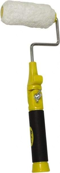 Richard - 4" Wide x 15" Long Paint Roller - Metal Frame, Plastic Handle - Eagle Tool & Supply