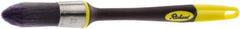 Richard - 1" Oval Polyester Trim Brush - 2-1/4" Bristle Length, 7-3/8" Rubber Sash Handle - Eagle Tool & Supply