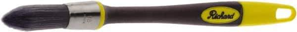 Richard - 3/4" Oval Polyester Trim Brush - 2" Bristle Length, 7" Rubber Sash Handle - Eagle Tool & Supply