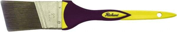 Richard - 2" Angled Polyester Angular Brush - 2-1/2" Bristle Length, 8" Rubber Sash Handle - Eagle Tool & Supply