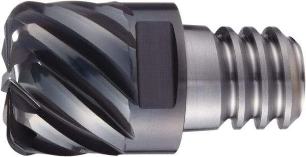 OSG - PXSM Grade XP3225 Carbide Chamfer Milling Tip Insert - Cr Finish, 10 Flutes, 3/4" Cutting Diam, 0.525" Depth of Cut, 0.06" Cnr Rad, 42° Helix - Eagle Tool & Supply