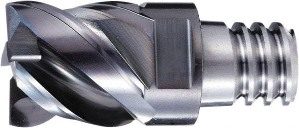 OSG - PXVC Grade XP3225 Carbide Chamfer Milling Tip Insert - Cr Finish, 4 Flutes, 25mm Cutting Diam, 25mm Depth of Cut, 45/48° Helix - Eagle Tool & Supply
