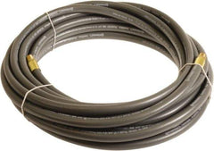 Continental ContiTech - 1/4" ID x 0.45" OD 75' Long Multipurpose Air Hose - MNPT x MNPT Ends, 300 Working psi, -10 to 158°F, 1/4" Fitting, Gray - Eagle Tool & Supply