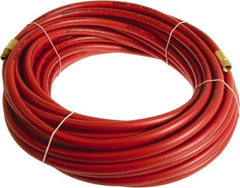 Continental ContiTech - 3/8" ID x 0.6" OD 100' Long Multipurpose Air Hose - MNPT x FNPT Ends, 300 Working psi, -10 to 158°F, 1/4" Fitting, Red - Eagle Tool & Supply