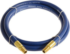 Continental ContiTech - 1/4" ID x 0.45" OD 5' Long Multipurpose Air Hose - MNPT x MNPT Ends, 300 Working psi, -10 to 158°F, 1/4" Fitting, Blue - Eagle Tool & Supply