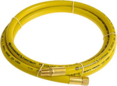 Continental ContiTech - 1/2" ID x 0.78" OD 10' Long Multipurpose Air Hose - MNPT x FNPT Ends, 300 Working psi, -10 to 158°F, 1/2" Fitting, Yellow - Eagle Tool & Supply