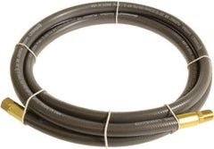 Continental ContiTech - 3/8" ID x 0.6" OD 10' Long Multipurpose Air Hose - MNPT x FNPT Ends, 300 Working psi, -10 to 158°F, 1/4" Fitting, Gray - Eagle Tool & Supply