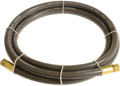 Continental ContiTech - 3/8" ID x 0.6" OD 10' Long Multipurpose Air Hose - FNPT x FNPT Ends, 300 Working psi, -10 to 158°F, 1/4" Fitting, Gray - Eagle Tool & Supply