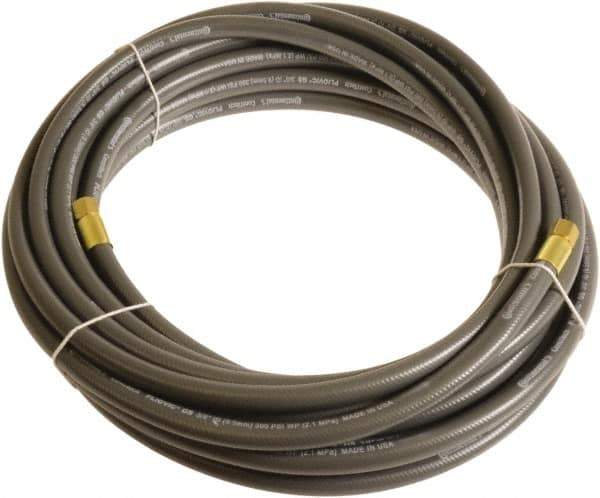 Continental ContiTech - 1/4" ID x 0.45" OD 75' Long Multipurpose Air Hose - FNPT x FNPT Ends, 300 Working psi, -10 to 158°F, 1/4" Fitting, Gray - Eagle Tool & Supply