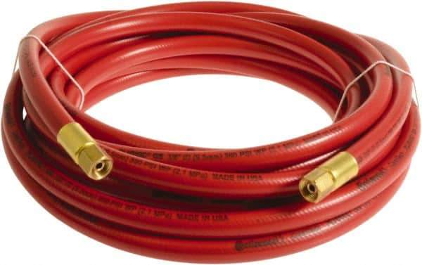 Continental ContiTech - 1/4" ID x 0.45" OD 75' Long Multipurpose Air Hose - FNPT x FNPT Ends, 300 Working psi, -10 to 158°F, 1/4" Fitting, Red - Eagle Tool & Supply