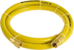 Continental ContiTech - 1/4" ID x 0.45" OD 75' Long Multipurpose Air Hose - FNPT x FNPT Ends, 300 Working psi, -10 to 158°F, 1/4" Fitting, Yellow - Eagle Tool & Supply