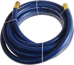 Continental ContiTech - 3/4" ID x 1.11" OD 100' Long Multipurpose Air Hose - MNPT x FNPT Ends, 250 Working psi, -10 to 158°F, 3/4" Fitting, Blue - Eagle Tool & Supply