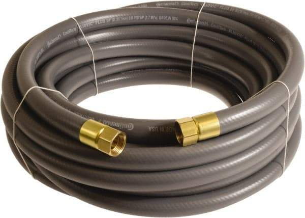 Continental ContiTech - 3/4" ID x 1.11" OD 50' Long Multipurpose Air Hose - FNPT x FNPT Ends, 250 Working psi, -10 to 158°F, 3/4" Fitting, Gray - Eagle Tool & Supply