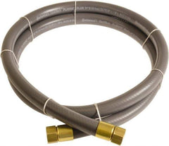Continental ContiTech - 3/4" ID x 1.11" OD 5' Long Multipurpose Air Hose - FNPT x FNPT Ends, 250 Working psi, -10 to 158°F, 3/4" Fitting, Gray - Eagle Tool & Supply