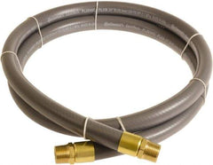 Continental ContiTech - 3/4" ID x 1.11" OD 10' Long Multipurpose Air Hose - MNPT x MNPT Ends, 250 Working psi, -10 to 158°F, 3/4" Fitting, Gray - Eagle Tool & Supply