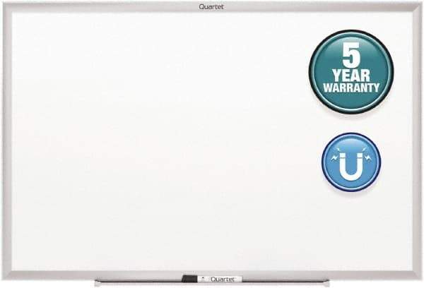 Quartet - 36" High x 48" Wide Magnetic Dry Erase Board - Steel, Includes Dry-Erase Marker & Mounting Kit - Eagle Tool & Supply