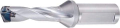 OSG - 0.591 to 0.629" Diam, 3xD, 1.831" Max Depth, 3/4" Shank Diam, 2.642" Flute, Replaceable Tip Drill - PXDH\x85. Insert, 3 Seat Size, PXDZ Toolholder, Series 52400 - Eagle Tool & Supply