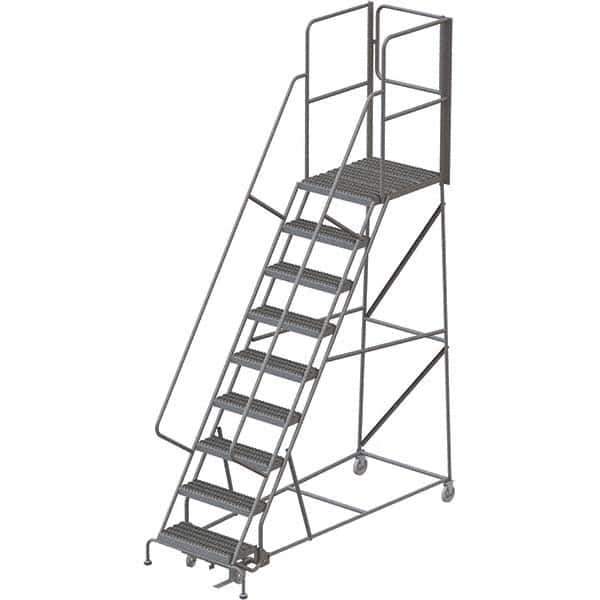 TRI-ARC - Rolling & Wall Mounted Ladders & Platforms Type: Rolling Warehouse Ladder Style: Rolling Platform Ladder - Eagle Tool & Supply