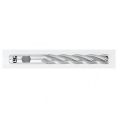 1 Dia. x 8-1/2 Overall Length 6-Flute Square End HSS-CO SE End Mill-Round Shank-Center Cutting-TiCN - Eagle Tool & Supply