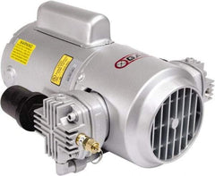 Gast - 3/4 hp, 4.7 CFM, 100 Max psi Piston Compressor Pump - 220 to 240/380 to 415 & 200 to 230/460 Volt, 15.8" Long x 11.38" Wide x 6.65" High - Eagle Tool & Supply