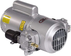 Gast - 1/3 hp, 2.4 CFM, 100 Max psi Piston Compressor Pump - 12 VDC, 15.2" Long x 10.15" Wide x 5.8" High - Eagle Tool & Supply