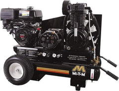 MI-T-M - 13.0 hp, 15.7 CFM, 175 Max psi, Air Compressor/Generator Combo Unit Portable Fuel Air Compressor - Honda GX390 OHV Engine, 16.4 CFM - Eagle Tool & Supply