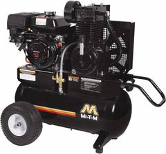 MI-T-M - 9.0 hp, 17.2 CFM, 175 Max psi, Two Stage Portable Fuel Air Compressor - Honda GX270 OHV Engine - Eagle Tool & Supply