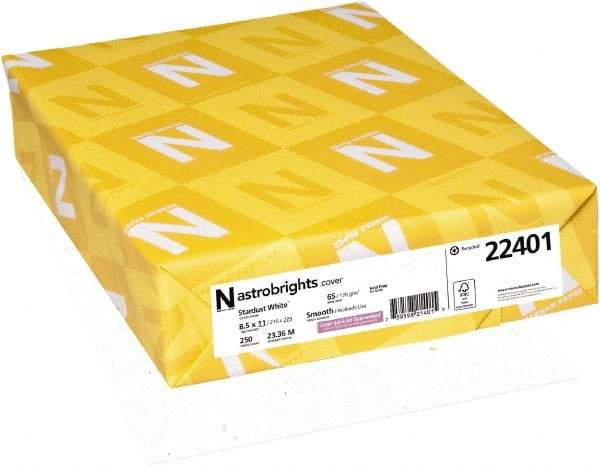 Neenah Paper - 8-1/2" x 11" Stardust White Copy Paper - Use with Inkjet Printers, Laser Printers, Copiers - Eagle Tool & Supply