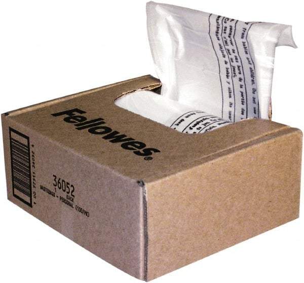 FELLOWES - Clear Shredder Waste Bag - Use with Fellowes Powershred 70S, 73Ci, 74C, 75Cs, 79Ci, 83Ci, 84Ci, 85Ci, 89Ci, DM1200Ct, DM1600Ct, 450M, 450Ms, 455Ms, 460Ms, 465Ms, 46Ms, MS-460Cs, MS-450Cs - Eagle Tool & Supply