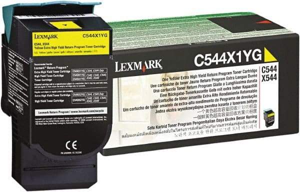 Lexmark - Yellow Toner Cartridge - Use with Lexmark C544dn, C544dtn, C544dw, C544n, X544dn, X544dtn, X544dw, X544n - Eagle Tool & Supply